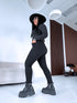 Melnas, SECOND SKIN džinsa bikses Q552-1 PRE-ORDER